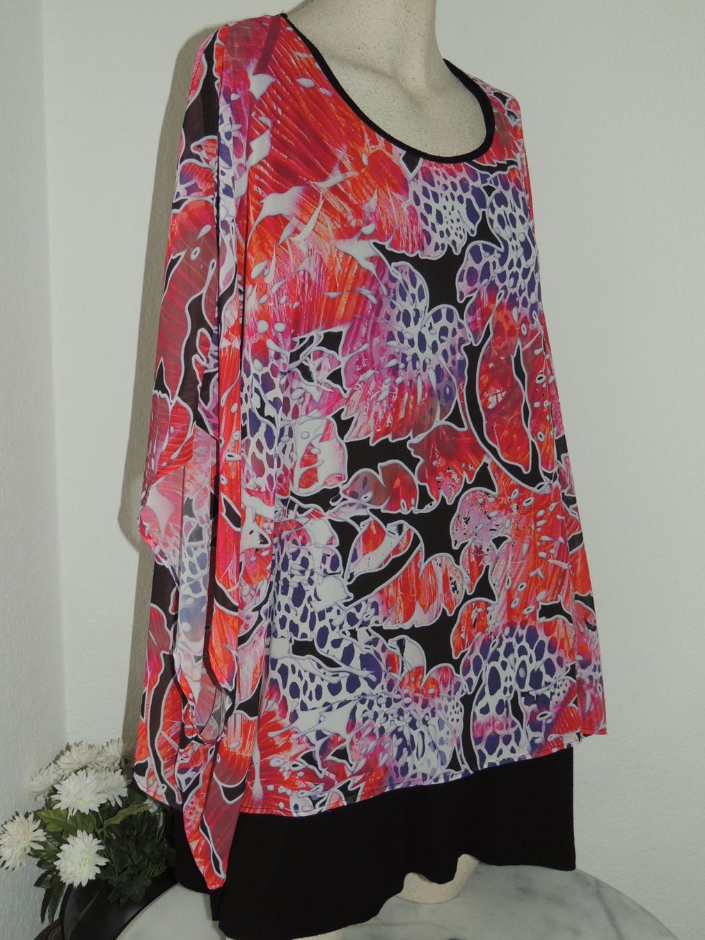 Tuniche: SCHÖNE TUNIKA "HEINE" LAYER LOOK VISCOSE SOMMER NEU 48 – Nuovo (secondo la descrizione) da Au ZH venduto da FashionConsultant 2