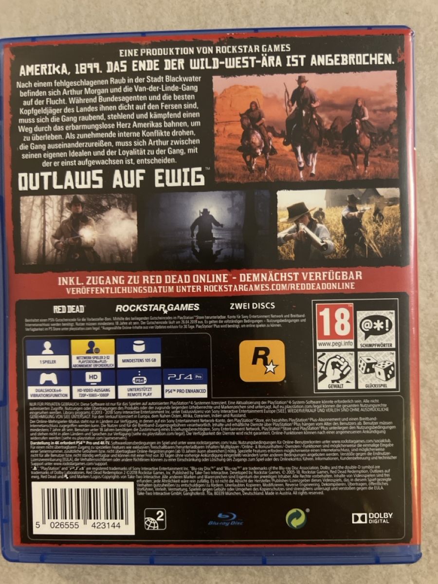 Giochi: Red Dead Redemption 2 PS4 Spiel gebraucht – Usato da Bolligen venduto da Solina12 1