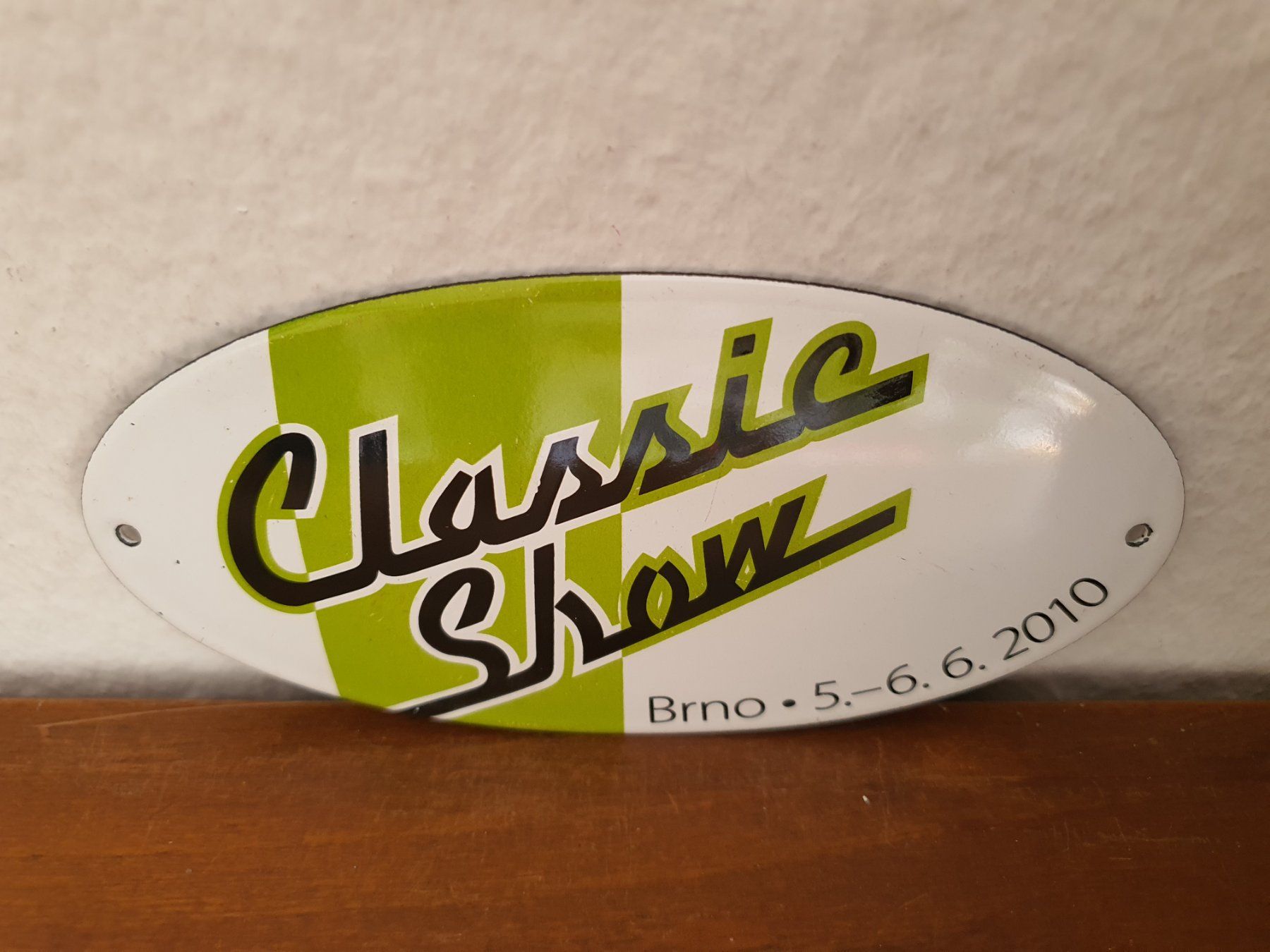 Schilder: Emailschild Classic Show Brno Oldtimer Emaille Schild Retro – Neu (gemäss Beschreibung) aus Schaffhausen von pfanis09 2