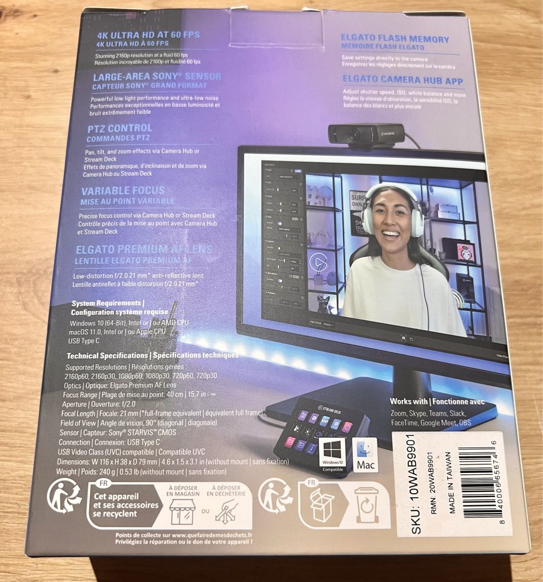Elgato Webcam: Elgato Facecam Pro 4K – Usato da Gontenschwil venduto da Polymechanical 1