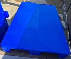 Blaue Hygiene Kunststoffpalette, Top Zustand
