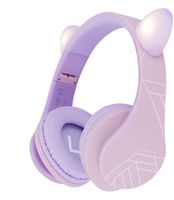 P2 Kids Cat Ears Bluetooth-Kinderkopfhörer purple