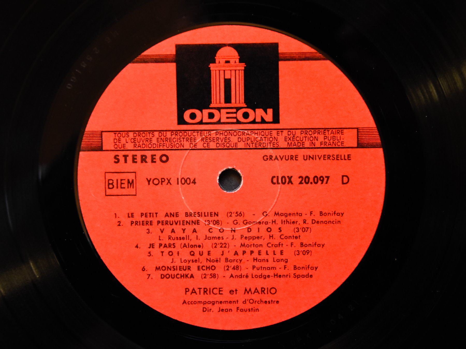 Dischi in vinile: Patrice et Mario – Usato da Belmont-sur-Yverdon venduto da ag97 3