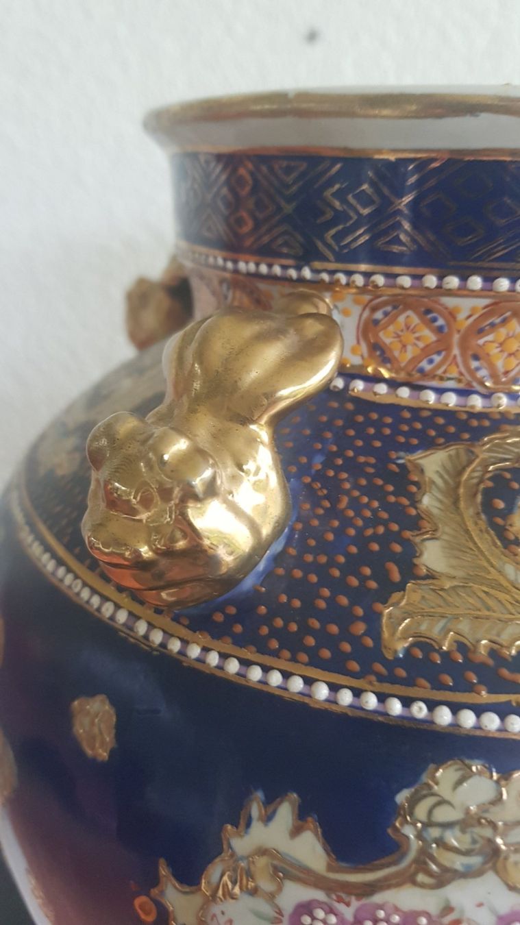 Vasen & Gefässe: Grosse Satsuma Vase aus Privatnachlass – Gebraucht aus Horw von Kunstreich7 6