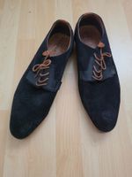 Herrenschuhe Echtleder Schwarz Gr. 46