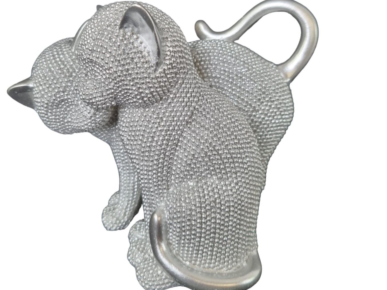 Figuren: Katzenstatuenpaar Silber – Gebraucht aus Wangen b. Olten von Restwert_Wangen 1