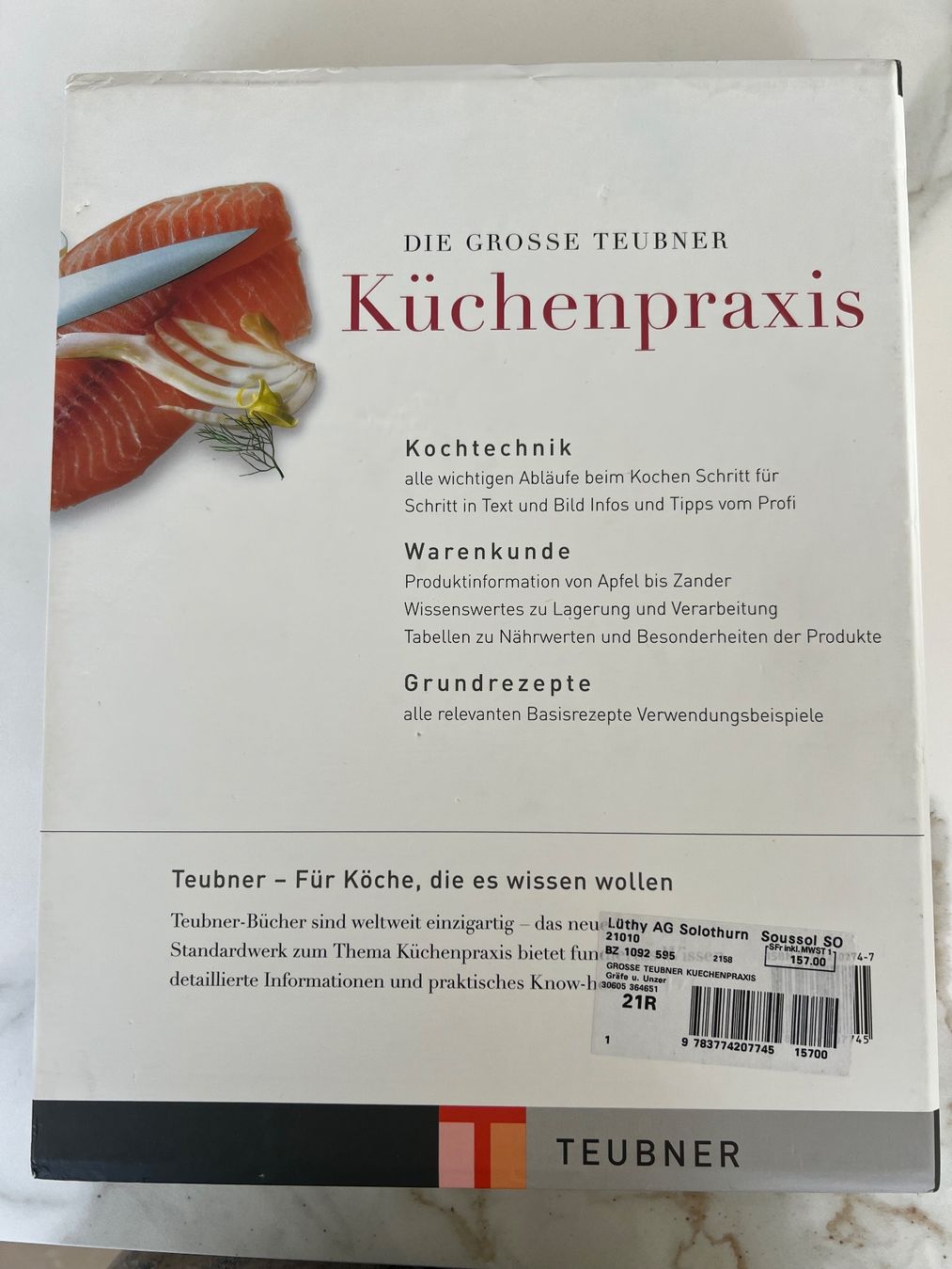 Libri: Die grosse Teubner Küchenpraxis, Kochtechnik, Warenkunde ... – Usato da Lyssach venduto da Nise5 1