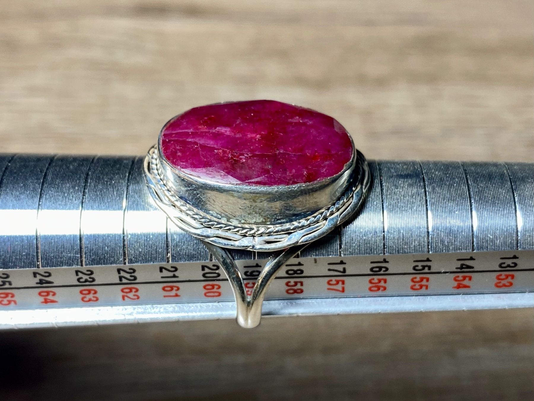 Ringe: orientalischer Silberring mit grossem natürlichem Rubin – Neu und originalverpackt aus Laax von Kiki_Kingdom3 6