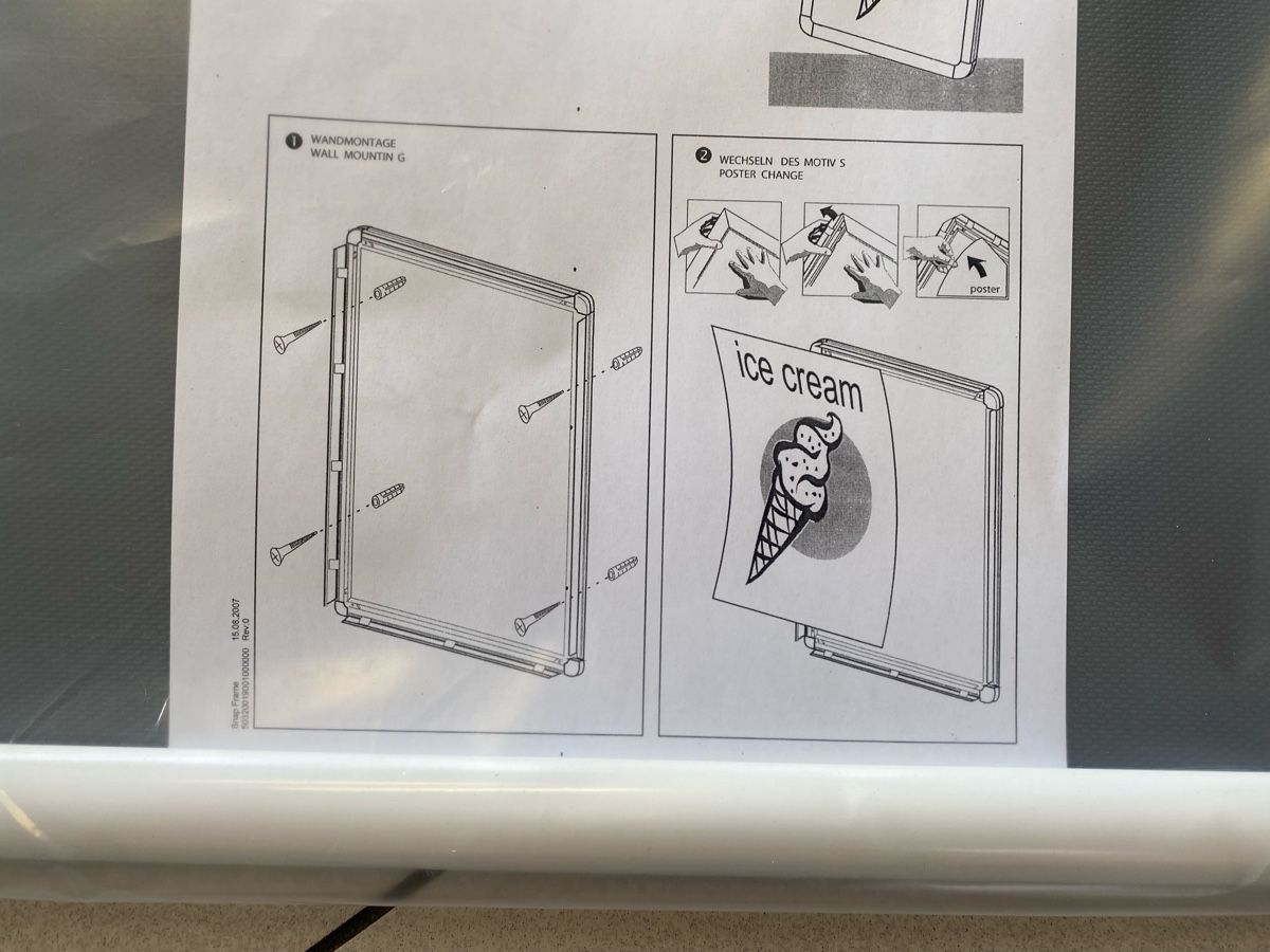 Cornici: Neuer Bilderrahmen 87x62cm – Nuovo e nell'imballaggio originale da Hägglingen venduto da Karin0802 4