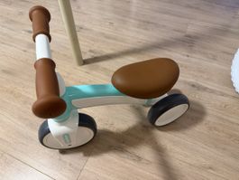 Kinder Laufrad Tretroller mint-braun guter Zustand