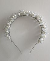 ✨Wunderschönes Diadem mit Perlen und Kristallen✨