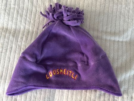 Fleece Mütze Sterneföifi "Luusmeitli", Gr. 122/128, Lila