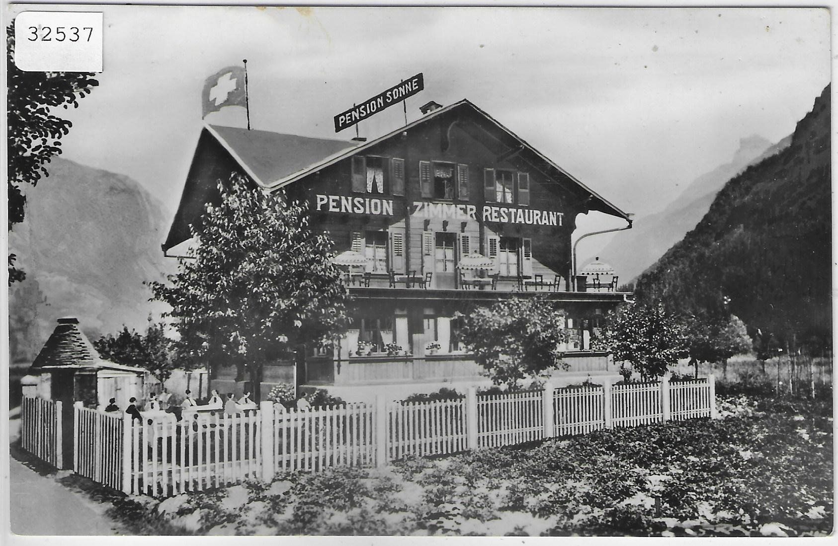 Cartoline postali: Restaurant-Pension Sonne Visp – Usato da Ettingen venduto da Kartenplanet