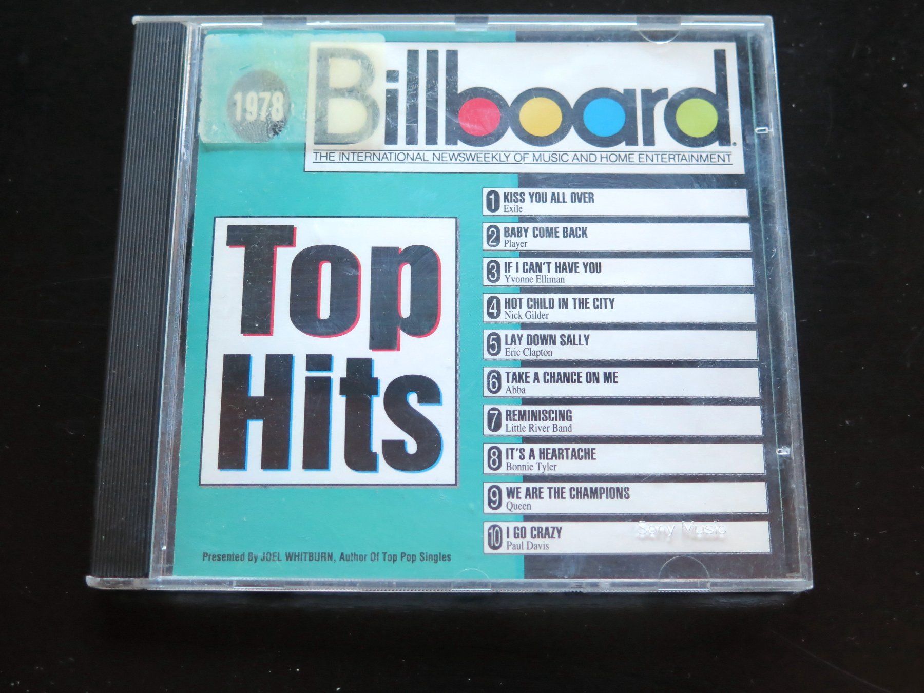 CD: CD BILLBOARD 1978 TOP HITS, Div. Int. – Usato da Bern venduto da Balzamico