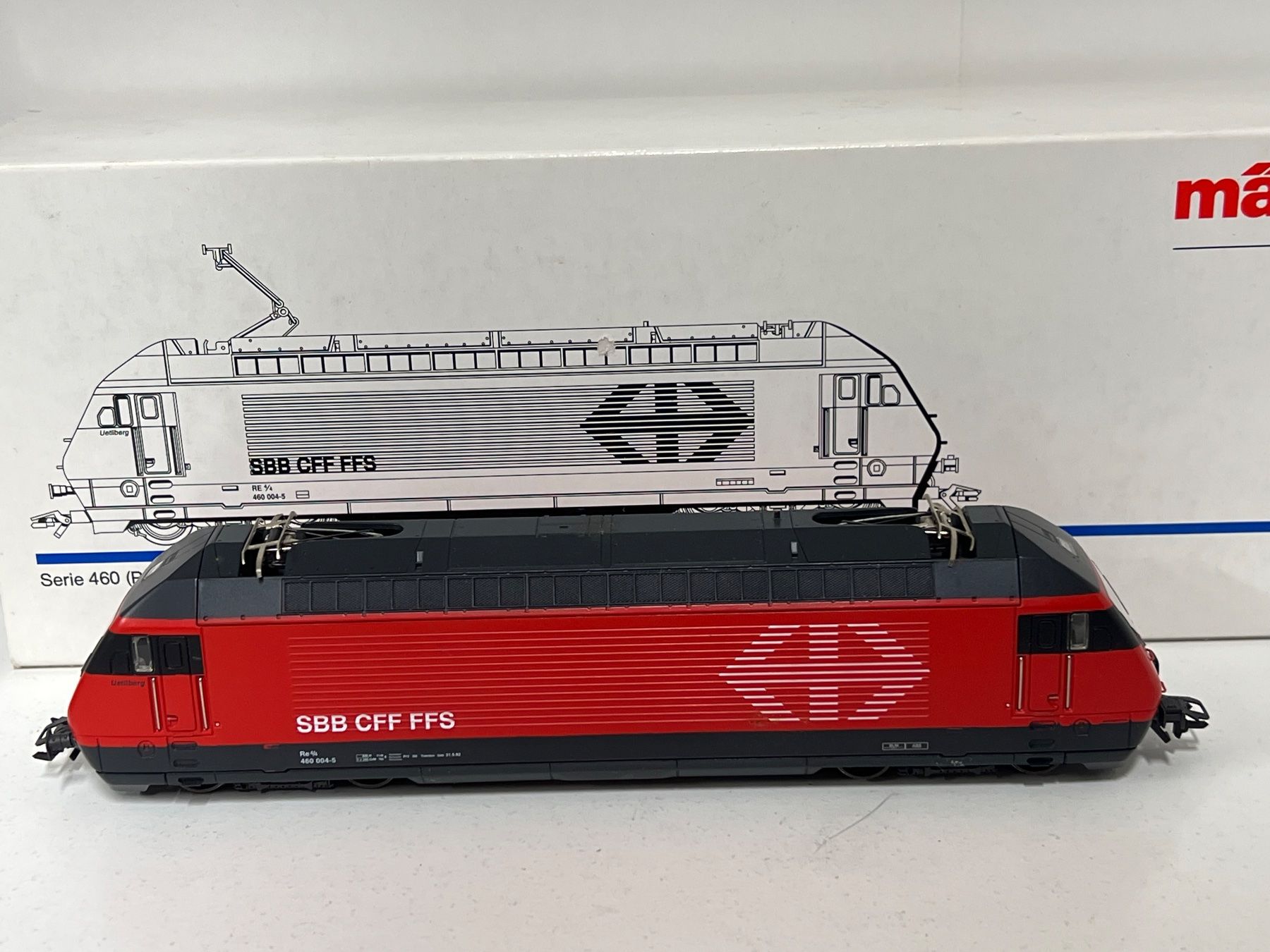 Märklin Modellini di ferrovie: Märklin SBB CFF FFS Re 460 3460 H0 AC – Usato da Geroldswil venduto da TopTrain54 1