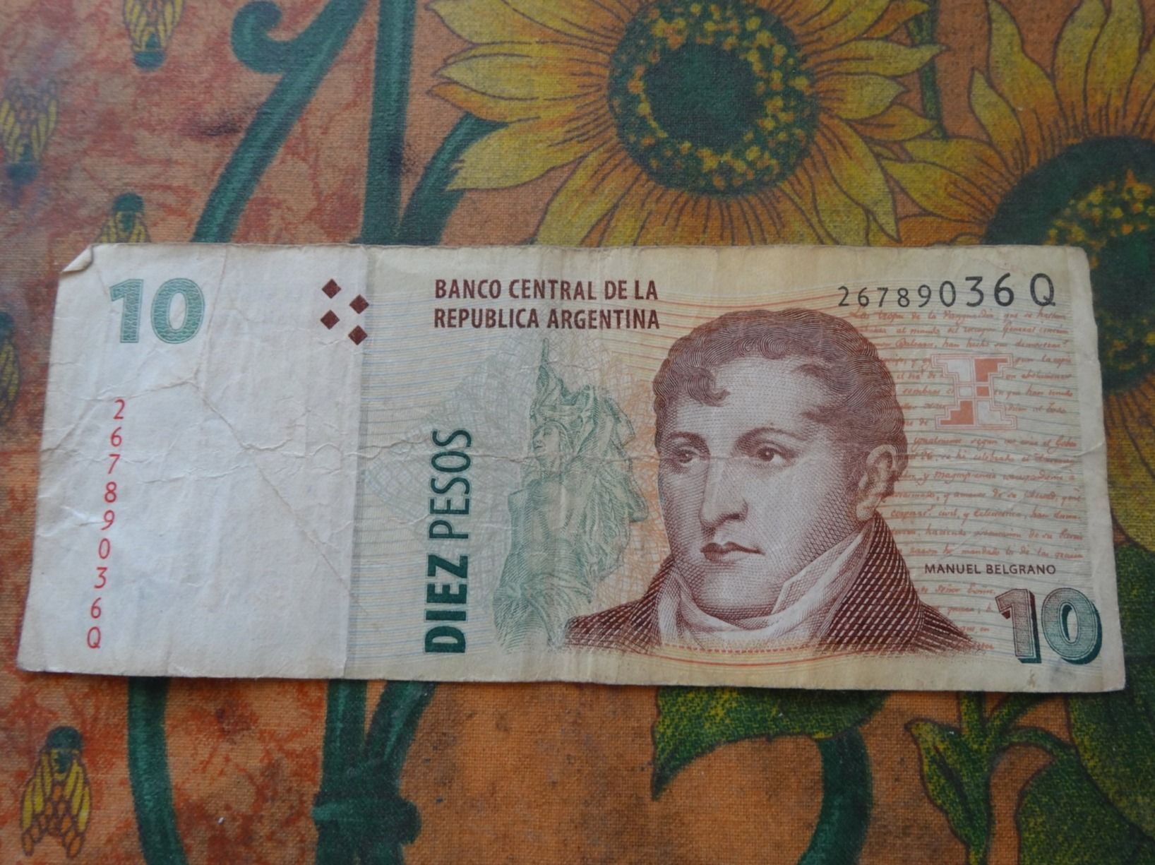 Banconote: ARGENTINE  (A)  10  Pesos  Billet – Usato da Romanel-sur-Lausanne venduto da Swift13