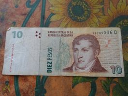 ARGENTINE  (A)  10  Pesos  Billet
