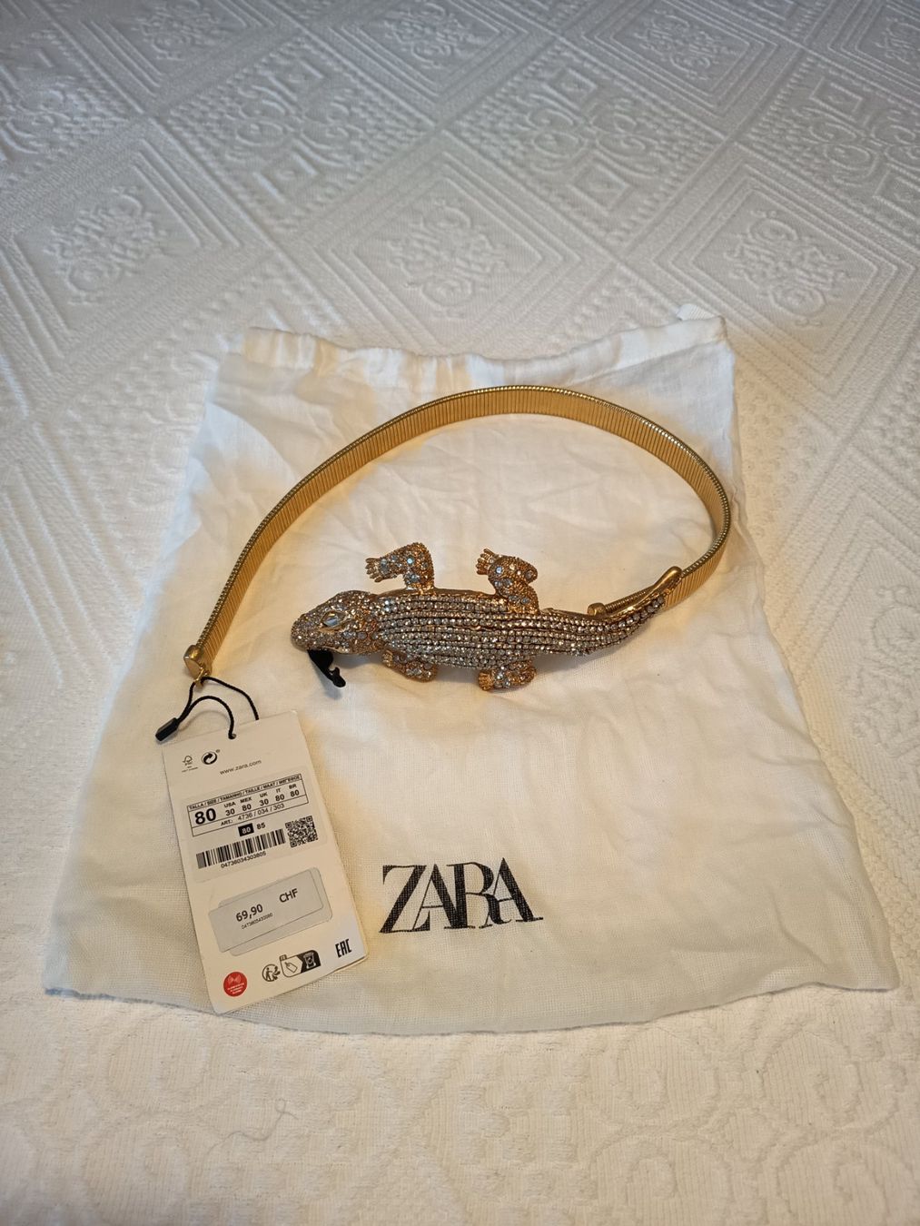Cinture: Zara Gold Belt – Nuovo e nell'imballaggio originale da Basel venduto da beg_6v7r 1