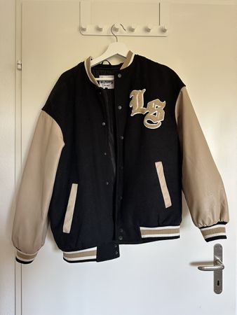 Baseball Jacke La Shady schwarz beige Grösse M neuwertig