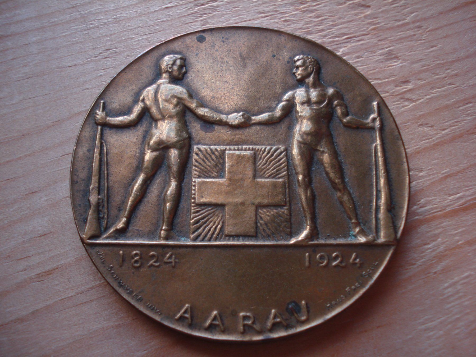 Medaglie: (M) Schützenfest Aarau  1924 – Usato da Erlach venduto da Net-Coins 1
