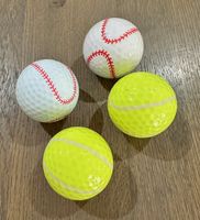 Golfbälle Set: Baseball und Tennis Design - neu