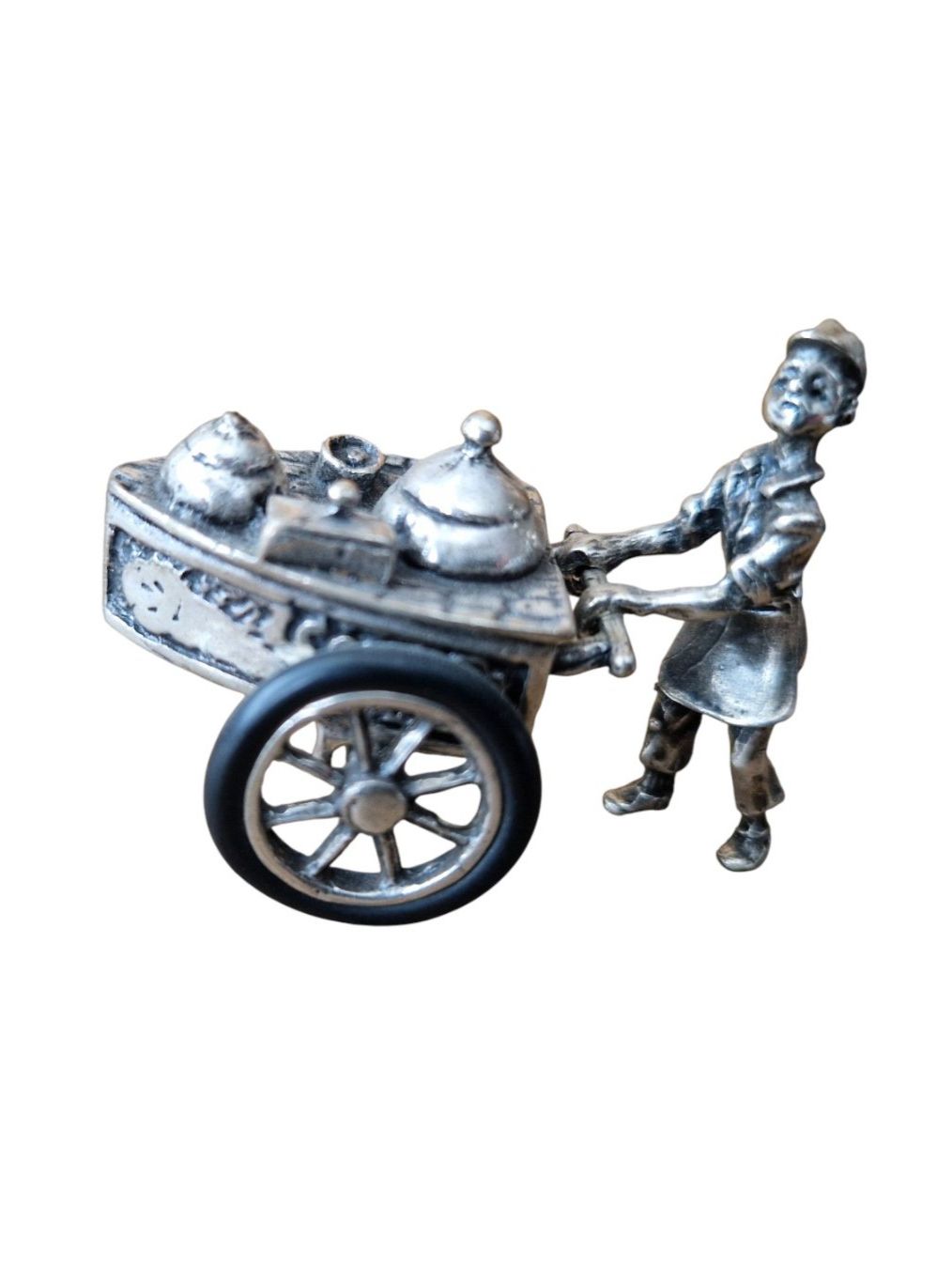 Statuette: Figur Miniatur Silber Strassenverkäufer – Usato da Mörschwil venduto da wunderkiste44 1