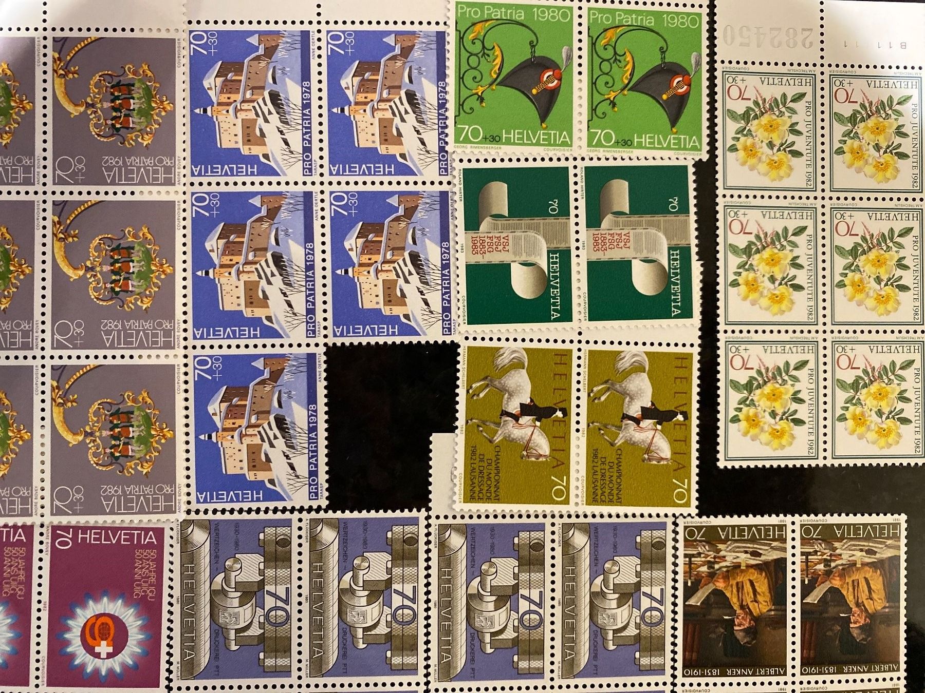 Tutti i francobolli: 74.9Fr Frankaturware postfrisch ungestempelt Blöcke Sammlung – Nuovo (secondo la descrizione) da Wil SG venduto da Chefsugus 5