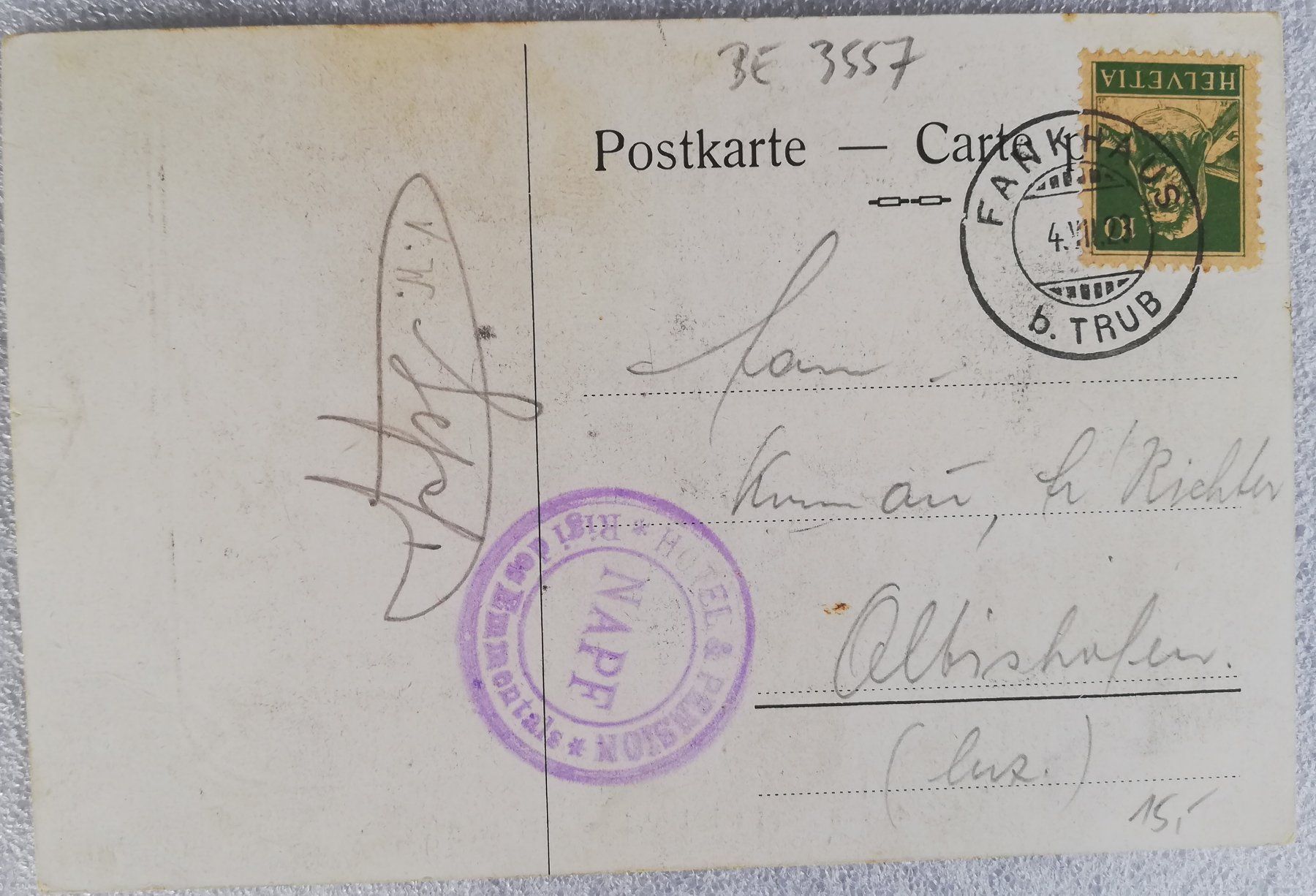 Cartoline postali: Napf Trueb – Usato da Hildisrieden venduto da Malve 1