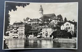 Thun. am Aarequai. Amtsparkasse, Restaurant/ ca. 1930