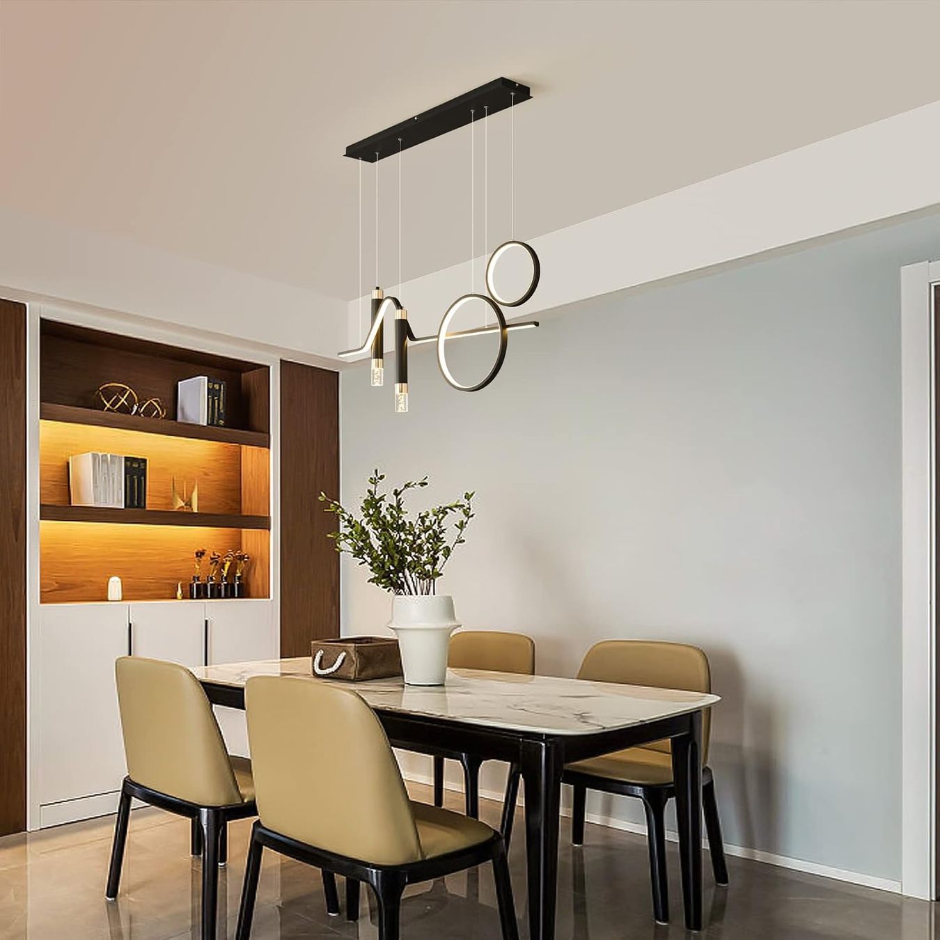 Lustres & lampes de plafonds: Hängeleuchte modern schwarz 94cm LED gebraucht – D'occasion à Hochdorf par dar_w9ww 3