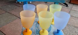 Tupperware 6er Set Retro Dessertschalen/Eisbecher,