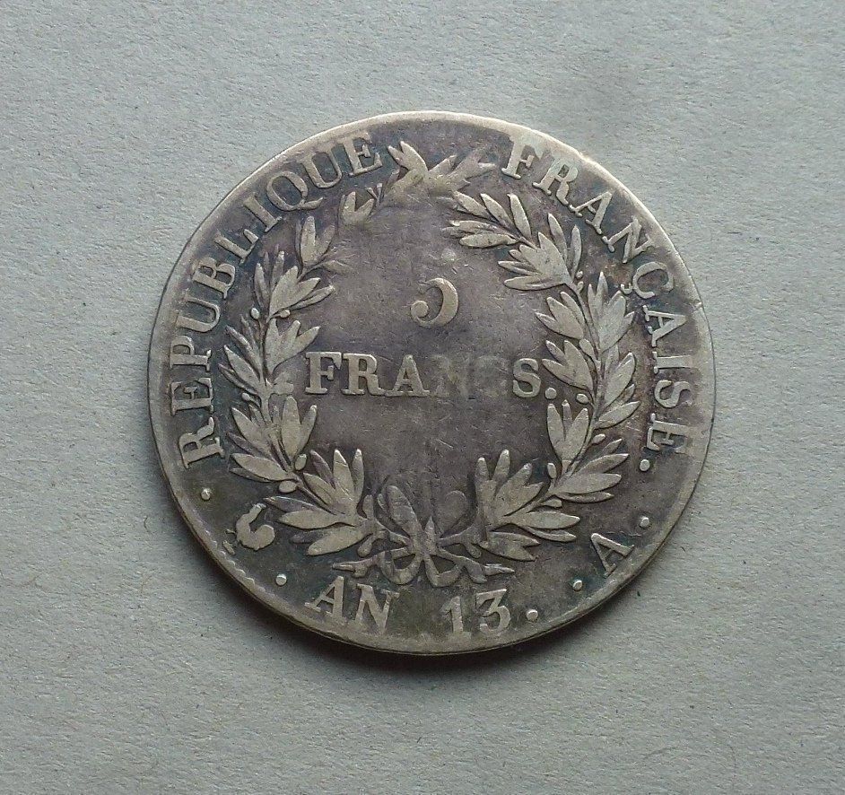 Tutti le monete: Frankreich ++ 5.- Francs AN 13 A – Usato da Walkringen venduto da Casablanca777 1