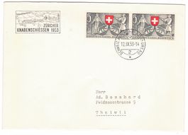lettre de Zürich BPA A632 pour Thalwil le 12.IX.53