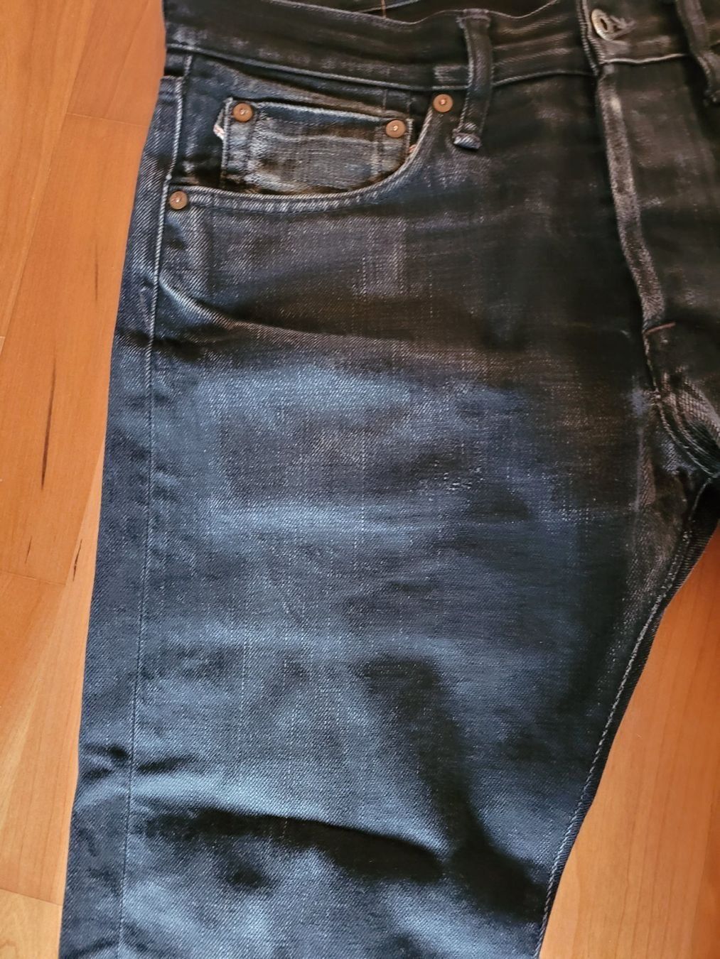 Jeans: Indigofera Selvedge Jeans Black – Usato da Thun venduto da maddox75 6