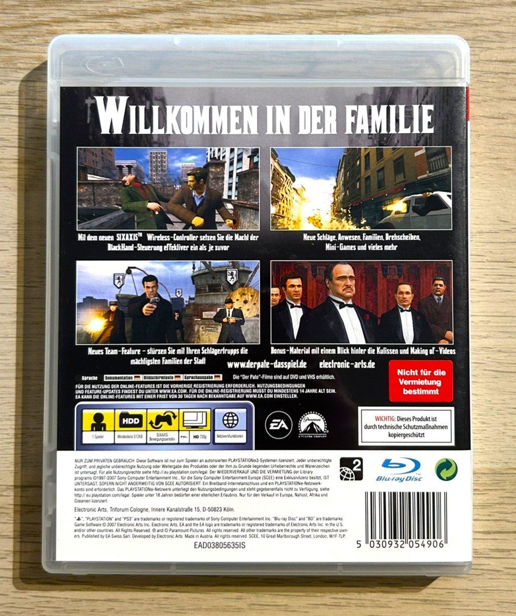 Sony Giochi: Der Pate Die Don-Edition PS3 – Usato da St. Gallen venduto da Alpine.Arcade 1