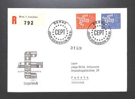 1961 FDC EUROPA CEPT - EINSCHREIBEN - illustriert