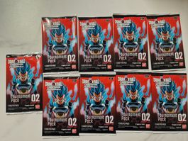 9x Dragonball Fusion World Tournament Pack 02 - Neu & OVP!