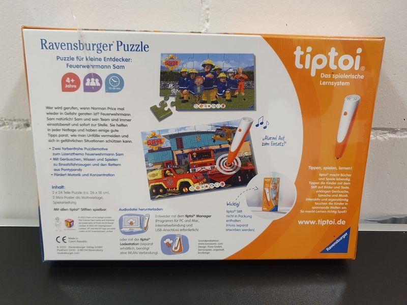 Tiptoi Puzzles: Neu - Tiptoi - Puzzle 2x24 - Feuerwehrmann Sam – Neu und originalverpackt aus Dagmersellen von Jarsetz_Restposten 1