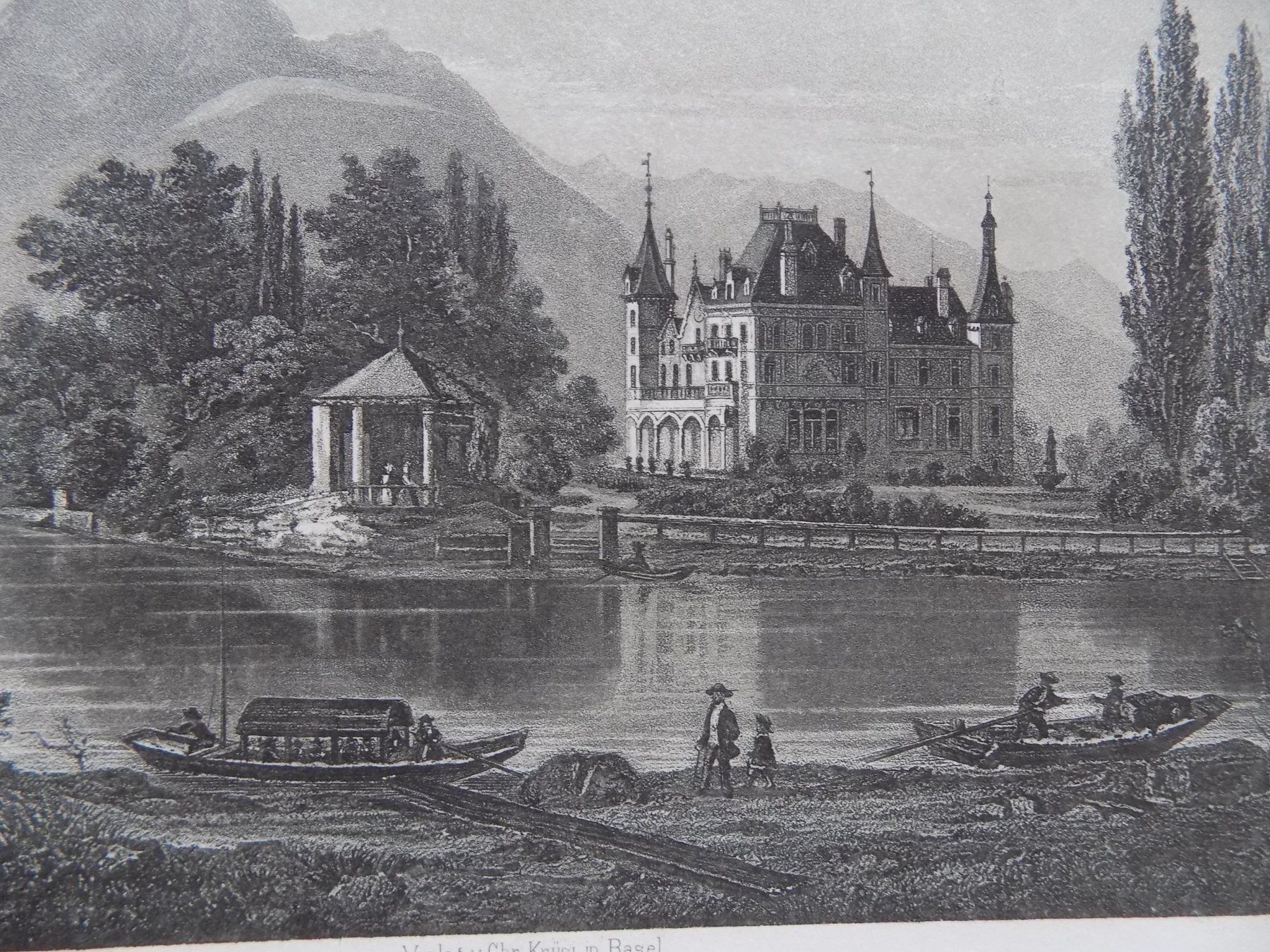 Stiche: Château de Schadau Schloss Thun – Gebraucht aus Risch von Rischli15 5