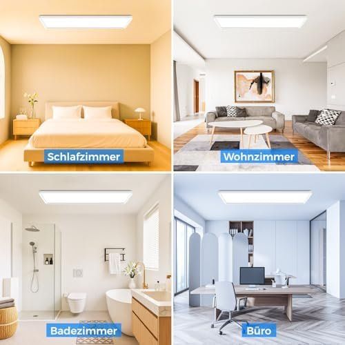 Lustres & lampes de plafonds: LED Deckenleuchte Flach 58x20cm 3500LM Deckenlampe Dimmbar – Neuf avec emballage d'origine à Hundwil par pak_7zvn 6