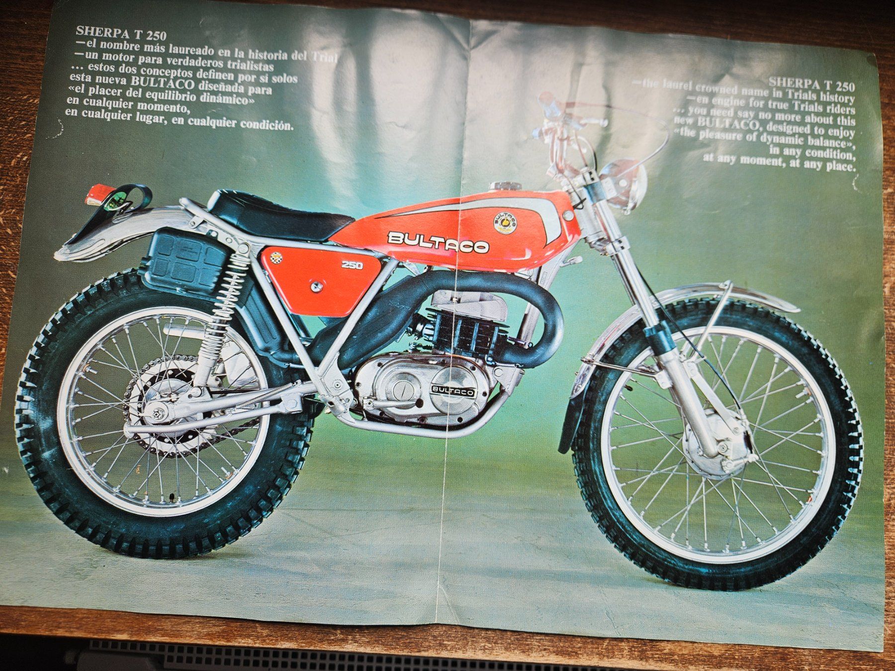 Bultaco Dokumente: Prospectus BULTACO SHERPA TRIAL 250 – Neu (gemäss Beschreibung) aus courtetelle von bmwhp2 1