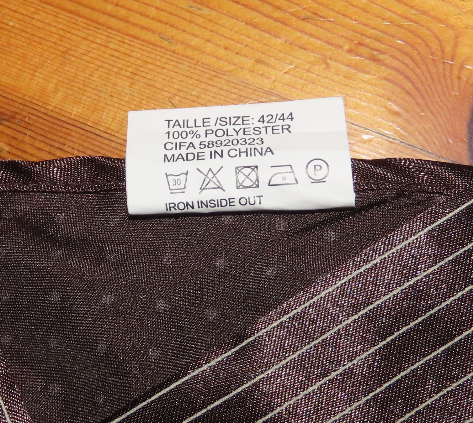Vestiti: Robe de nuit en polyester marron à pois taille 42/44 – Nuovo (secondo la descrizione) da Troistorrents venduto da Marion70 2