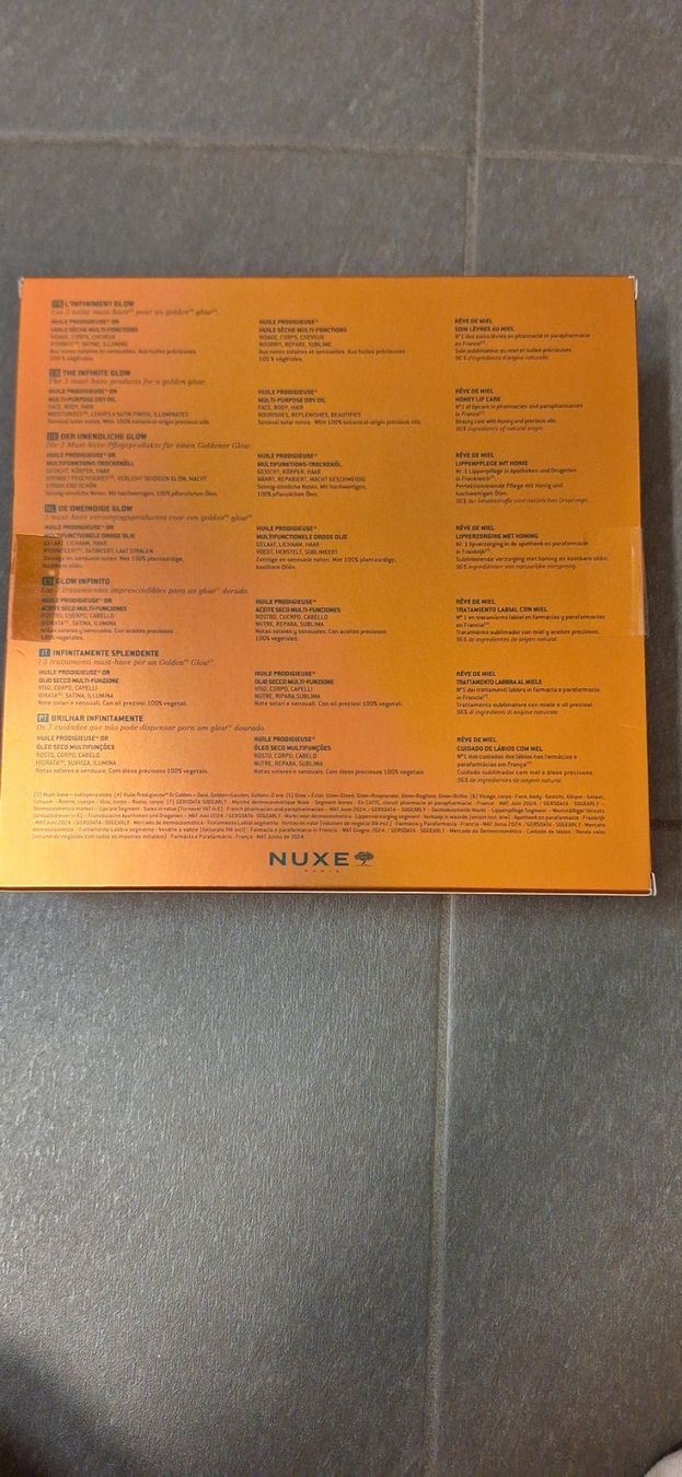 Nuxe Cura del viso: Nuxe, coffret, l'infiniment Glow – Nuovo e nell'imballaggio originale da Lussery-Villars venduto da pousinete02 2