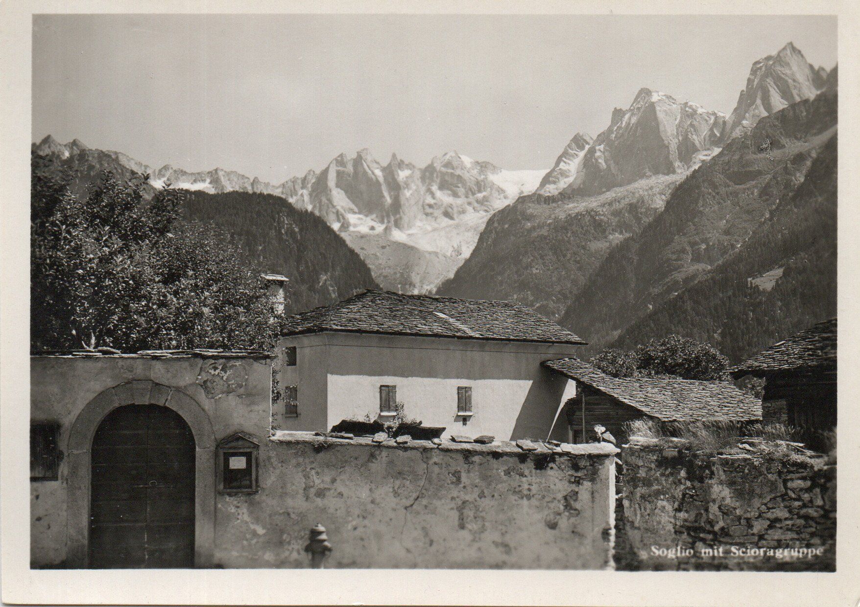 Ansichtskarten: Soglio mit Scioragruppe – Neu (gemäss Beschreibung) aus Melano von pisonsdro