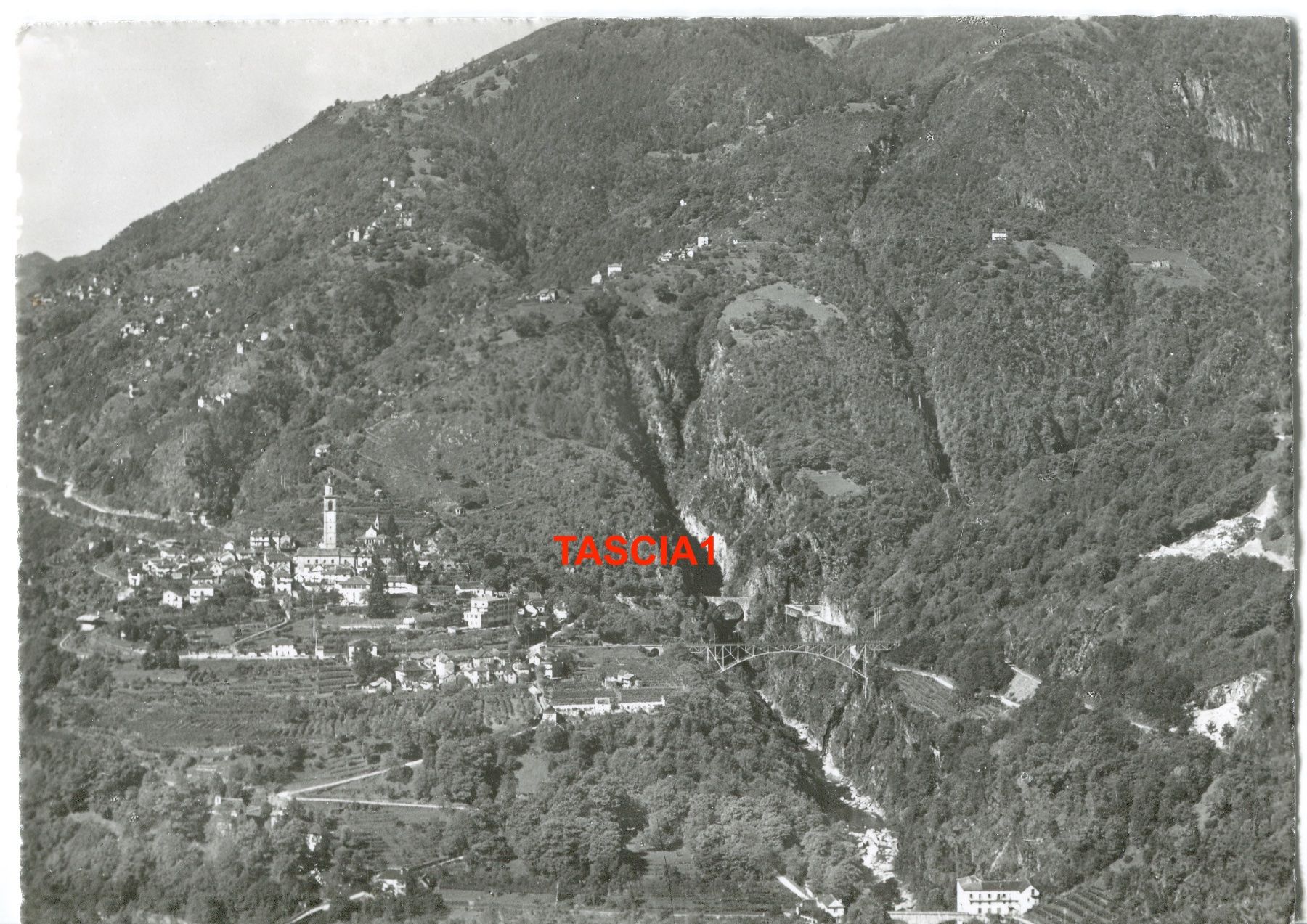 Cartoline postali: Intragna Panorama 1955 – Usato da coglio venduto da Tascia1