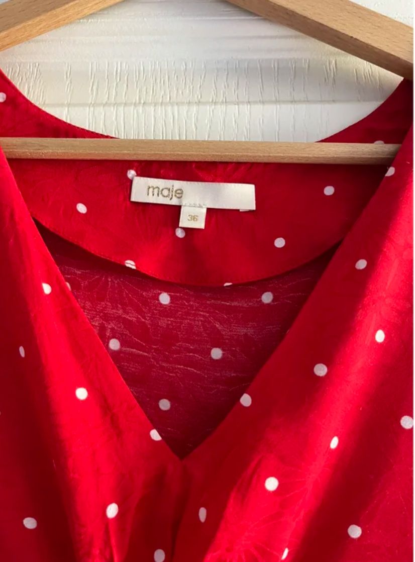 Maje Kleider: Rotes Maje Sommer Kleid – Neu (gemäss Beschreibung) aus Biel/Bienne von tat_n5fw 3