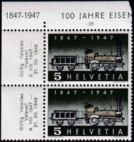 1947, Dampflock Nr. 277PF postfr.**, Abart: Fehlende Speiche