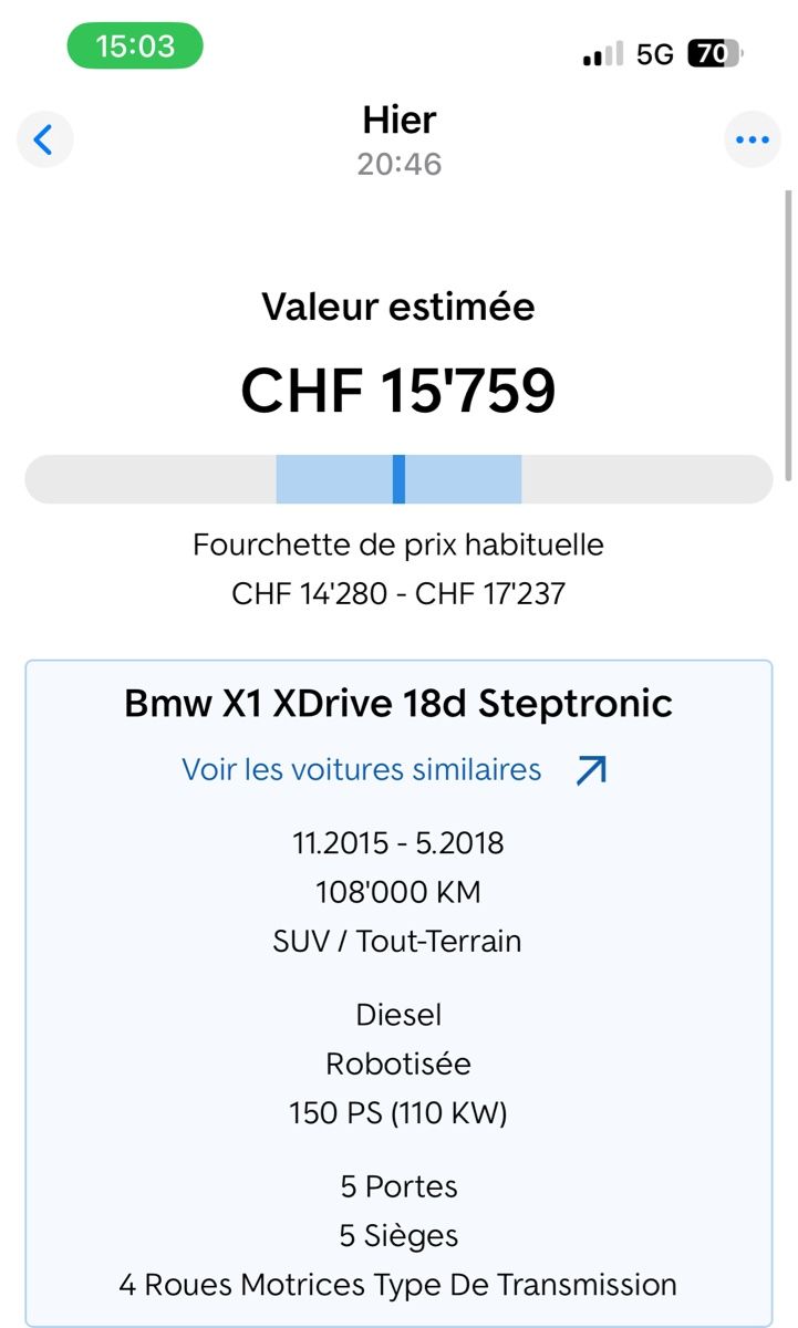 BMW Automobili: BMW X1 xDrive 18d, 4x4, Steptronic 2017 – Usato da Farvagny-le-Grand venduto da Blaualf 9