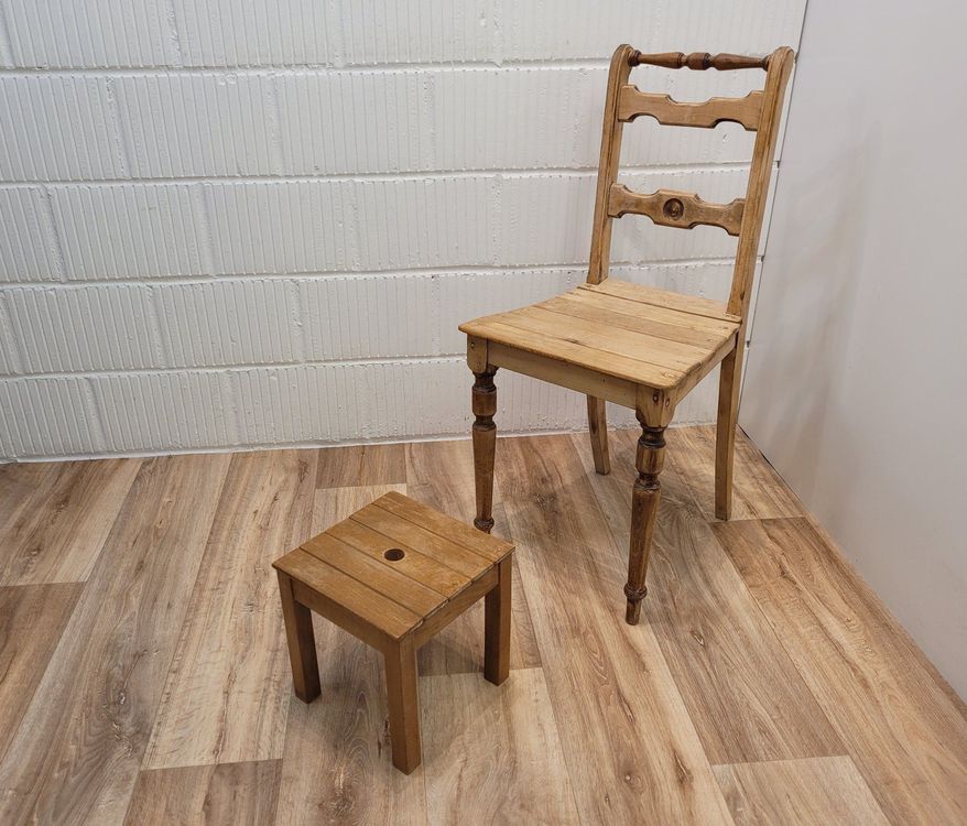 Blumenhocker Holz, Vintage FussSchemel, HolzHocker Kaufen auf Ricardo