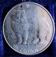 ISLE OF MAN 1 CROWN 1989